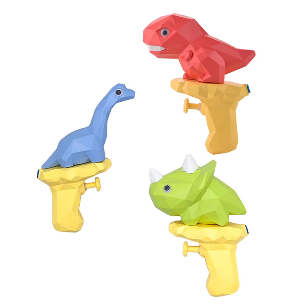 3 pezzi giocattolo dinosauro perlescente acqua bambino giocattoli per bambini plastica da esterno per bambini giocano