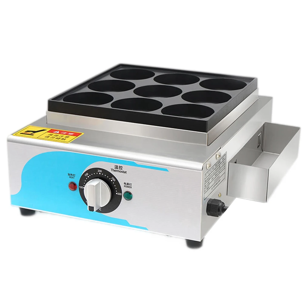 Electric Pancake Machine 2000W Non-stick Wheel Cake Red Bean Cake Baker