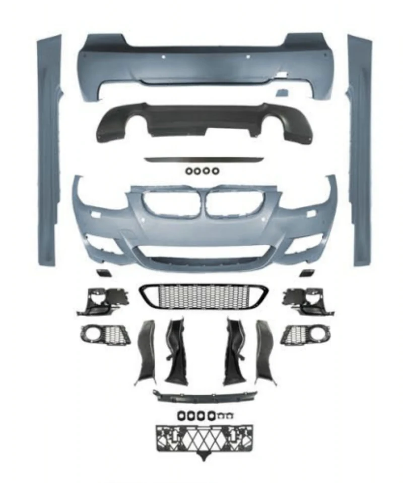 

For BMW 10-13 E92 Lci Coupe M-tech Full Body Kit - PP Material With Fog Light Perfect Fit Durable Stylish Upgrade