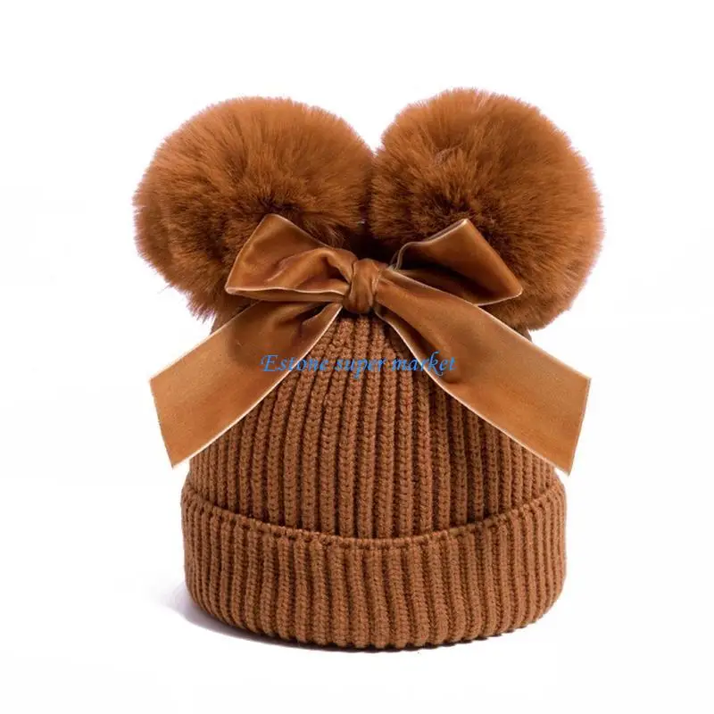 

090B Winter Knitted Kids Baby Girl Hat Warm Thicker Children Infant Beanie Cap