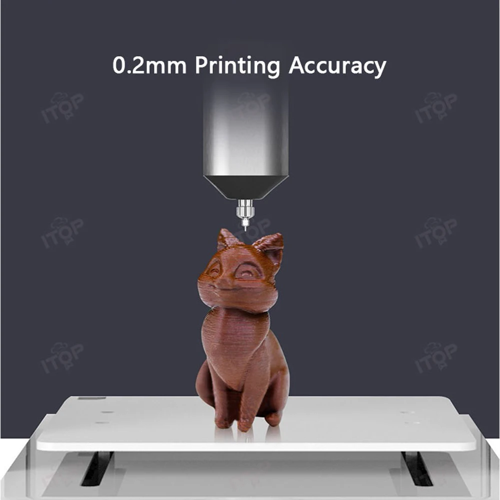 ITOP Chocolate 3D Printer Food Stereo Printer Edible Consumables 0.2mm Printing Accuracy Adjustable Temperature Nozzle