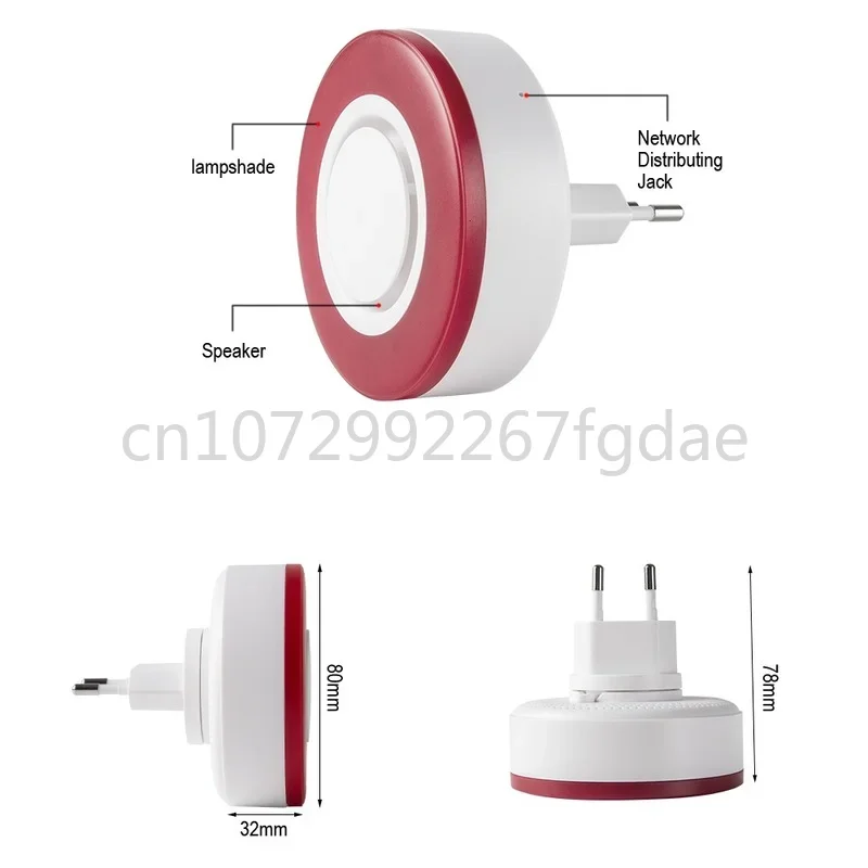 The Alarm Horn of The 95DB Zigbee 3.0 Intelligent Strobe Alarm Sounds, Loudly Threatening The Thief HA1.2