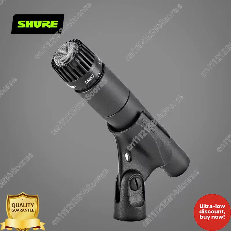 Shure SM57 Instrument Microphone Cardioid Dynamic Hand Mic Classic Vocal Stage Performance Guitar Studio Singing Home KTV Mic