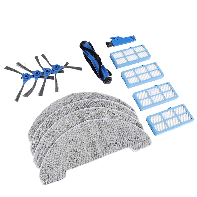 قطع غيار الأجهزة لسلسلة Ultenic D5S / D5S Pro / D5S Pro + جهاز آلي لتنظيف الأتربة استبدال قطع الغيار فرشاة جانبية رئيسية Hep