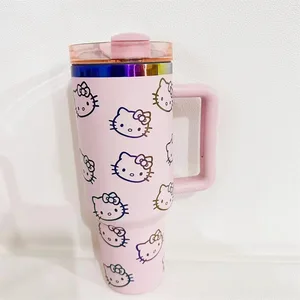 Sanrio Thermal Mug Hello Kitty Steel Portable Steel Large Capacity Water Cup Water Bottle Kawaii Children Gifts Gifts 8 Main Sales Mug Hello Kitty - №2