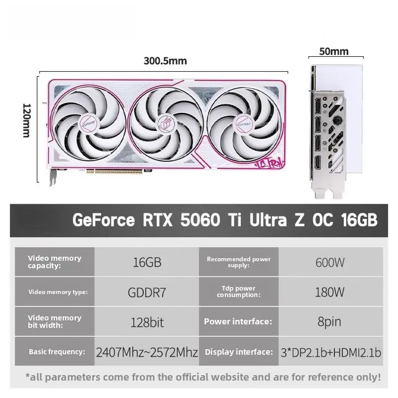 Esports Game Design PC Lobster Local Deployment Graphics Card RTX5060Ti Ultra Z OC 16GB
