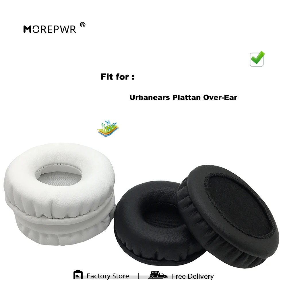 

Morepwr New Upgrade Replacement Ear Pads for Urbanears Plattan Headset Parts Leather Cushion Velvet Earmuff Sleeve Cover