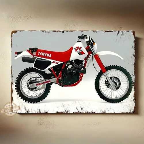 tt600 Motorcycle Metal Poster - Collectable Tin Sign Size: