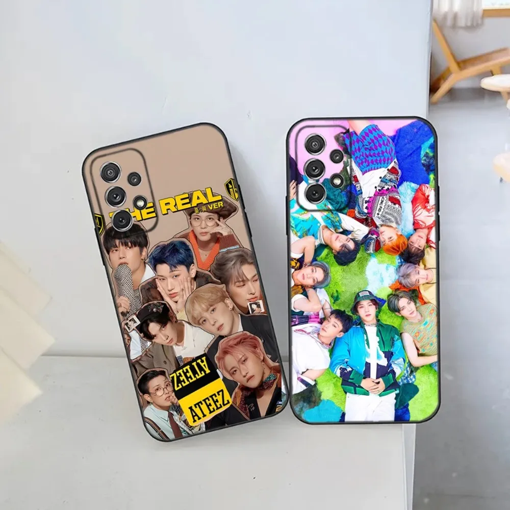 Kpop A-Ateeze Boys Phone Case For Samsung S21,S22 Ultra,S20,S30 plus,S22 plus,S23,S30 ultra 5G Silicone Cover