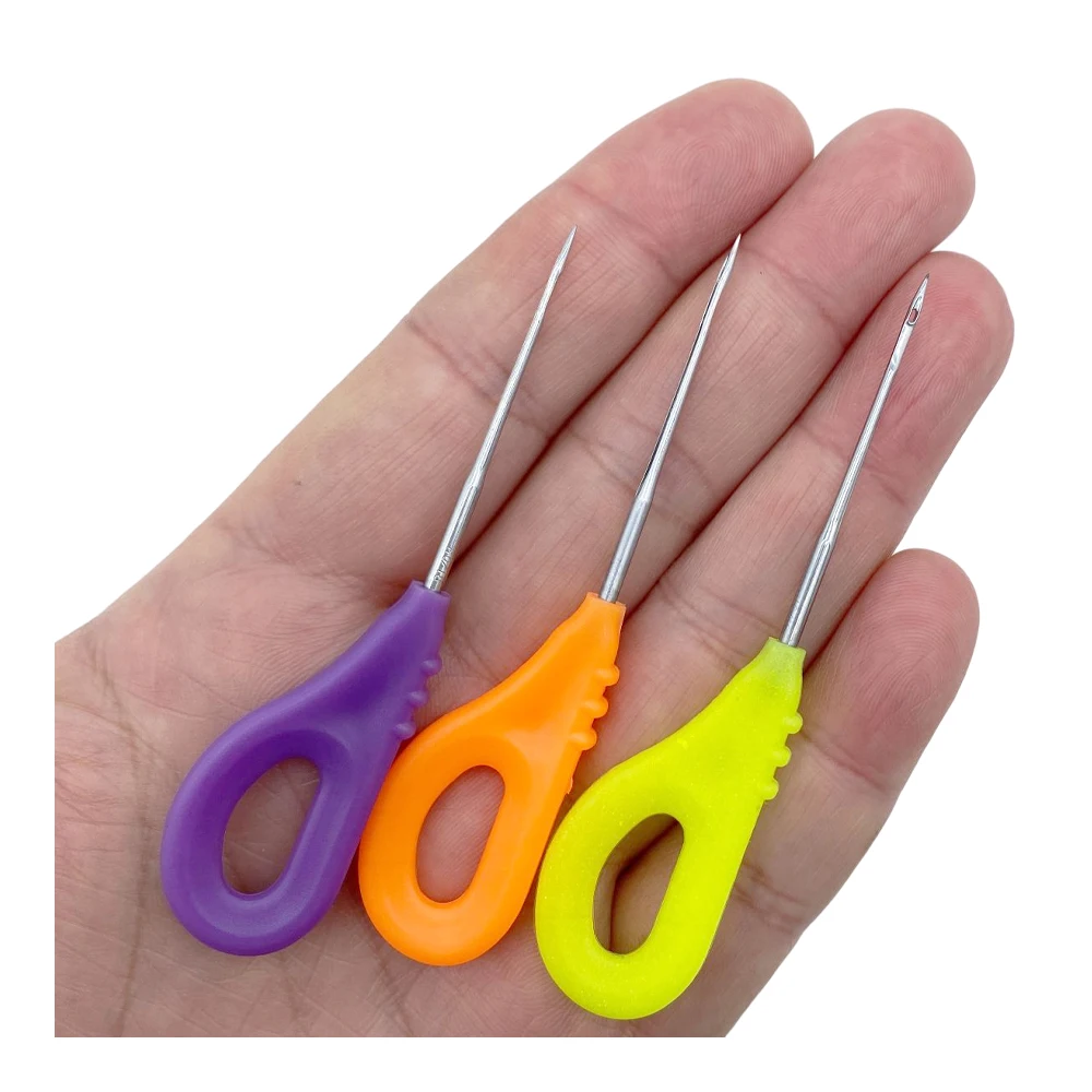 1PC Threading steel tool for punching and drilling pointed needle back crochet shot type bait accessories