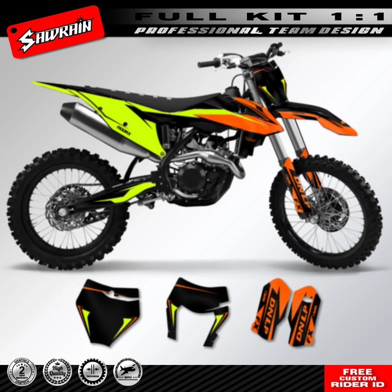 

Наклейка на мотоцикл Sawrain, набор наклеек с графическим номером команды для KTM SXF 2019-2022 EXC 2020-2023