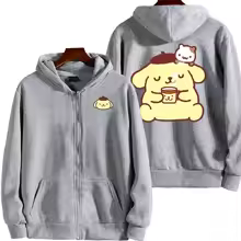 Cartoon Pom Pom Purin Double Sided Zip Hoodie | Gift | Cartoon
