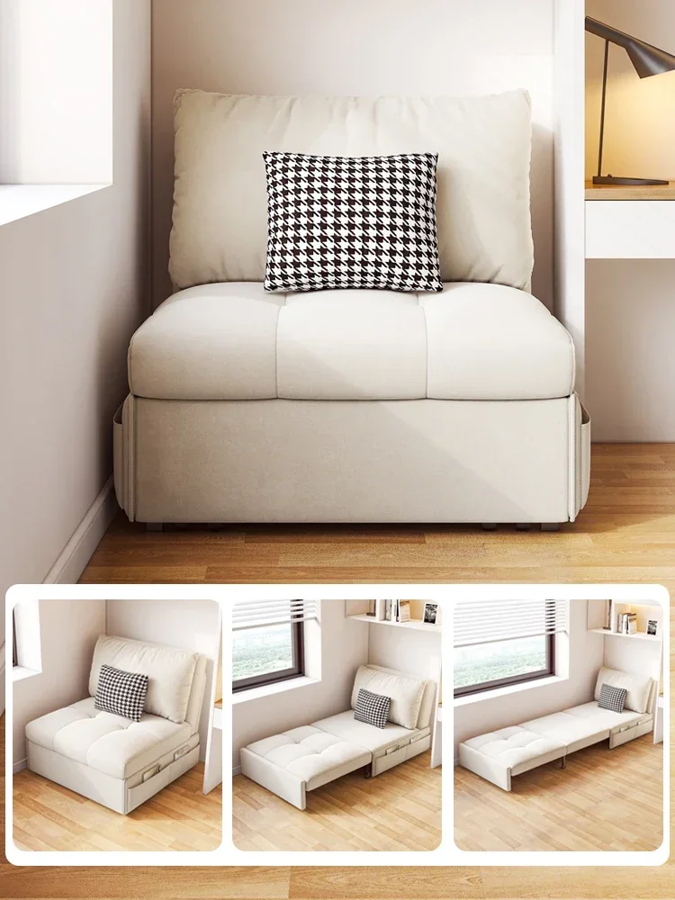 

Sofa bed 2024 new Internet celebrity armless small apartment folding telescopic single double balcony multi-function