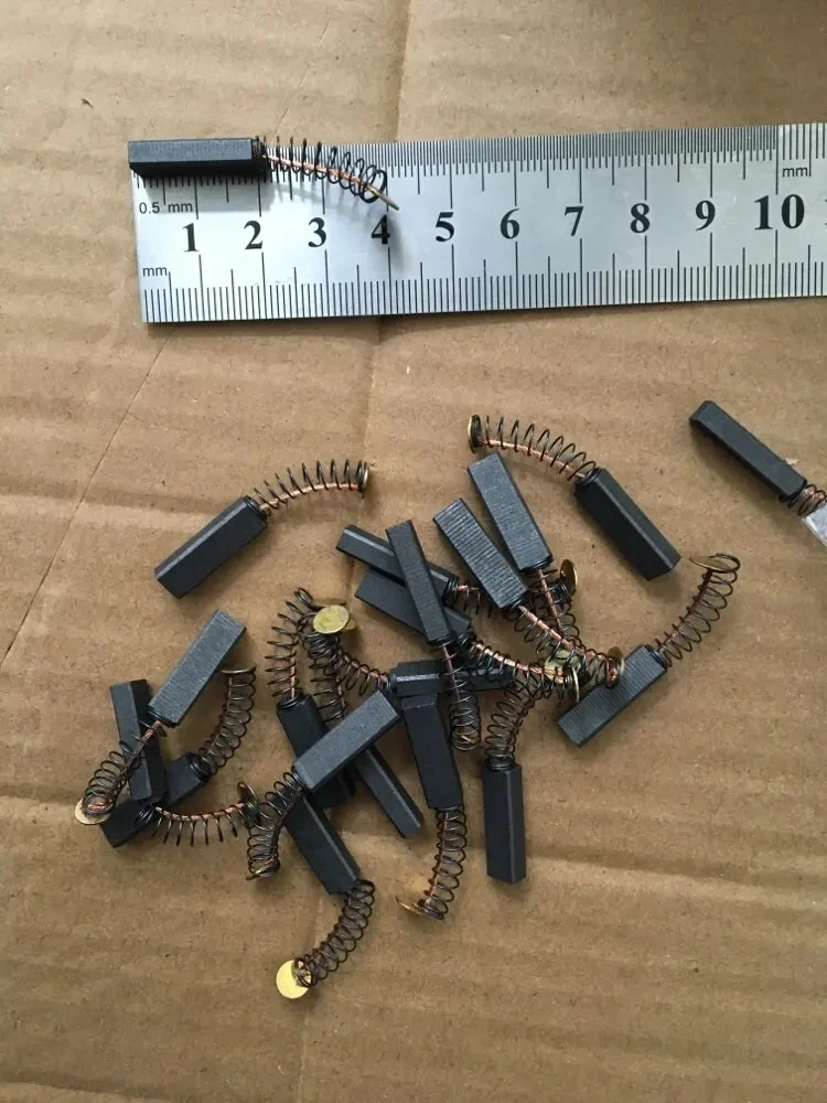 Imagem -03 - Escova de Grafite para Motor Elétrico 5x5x20 mm Escova de Carbono para Centrífuga 800 801 Tdl4 Tl80-1 10 Pcs
