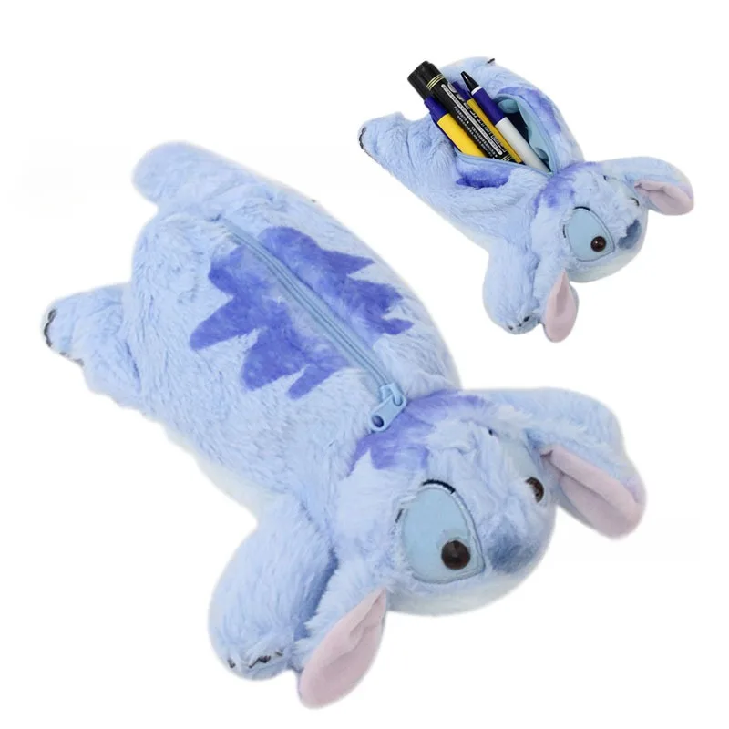 

Disney Stitch Plush Pen Pencil Bag Case Cosmetic Stitch Anime Figure Kawaii Lotso Makeup Pouch Coin Purse Wallet Bag Toys Gifts