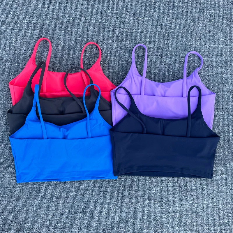 Women Breathable Sports Bra Strap Top Absorb Sweat Shockproof Sports Underwear ﻿ Padded Gym Running Fitness Yoga Sports Bra