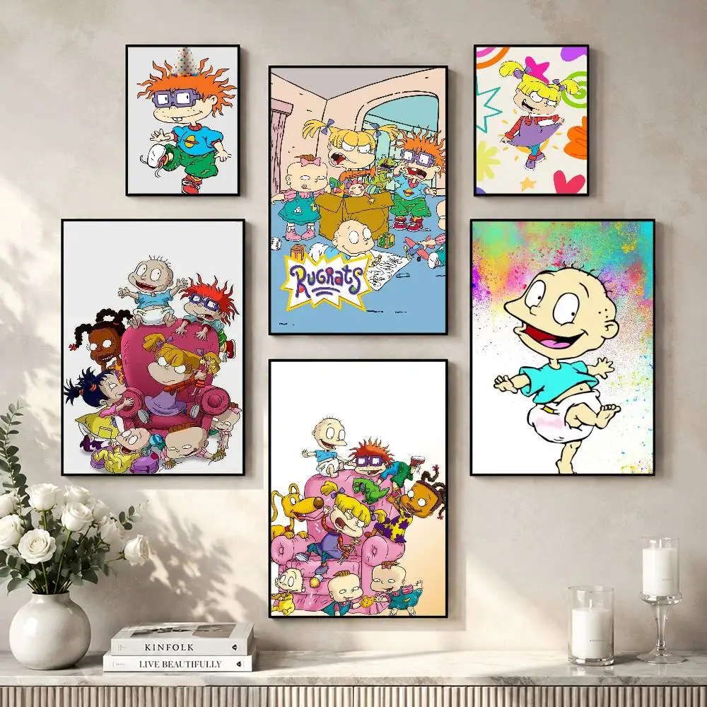 C-Cartoon R-Rugrats Poster Versatile HD Waterproof Wall Art Self-Adhesive Decor for Any Space Ideal Gift