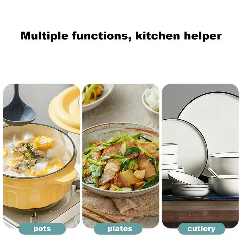 Pot Handle Covers Heat Resistant 2PCS Thick Silicone Insulated Hand Clip Non-slip Removable Pot Frying Pan Handle Grip For