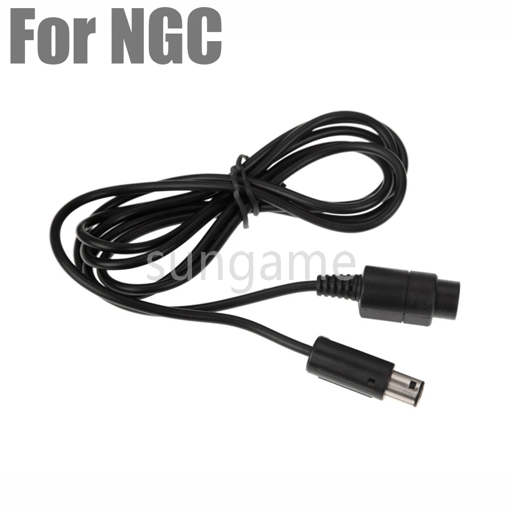 10pcs Black Handle Extension Cable for NGC WII Game Controller Cable