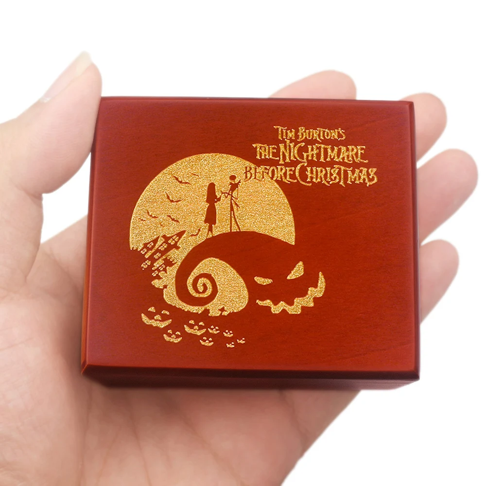 

Rosiking Handmade Wooden This Is Halloween Music Box