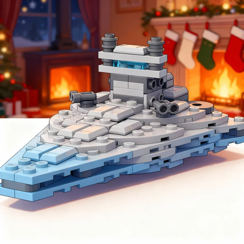 154pcs MOC Imperial Class Destroyer Star Battle Model Building Blocks Architecture Toy Christmas Gifts Education Kids Brick