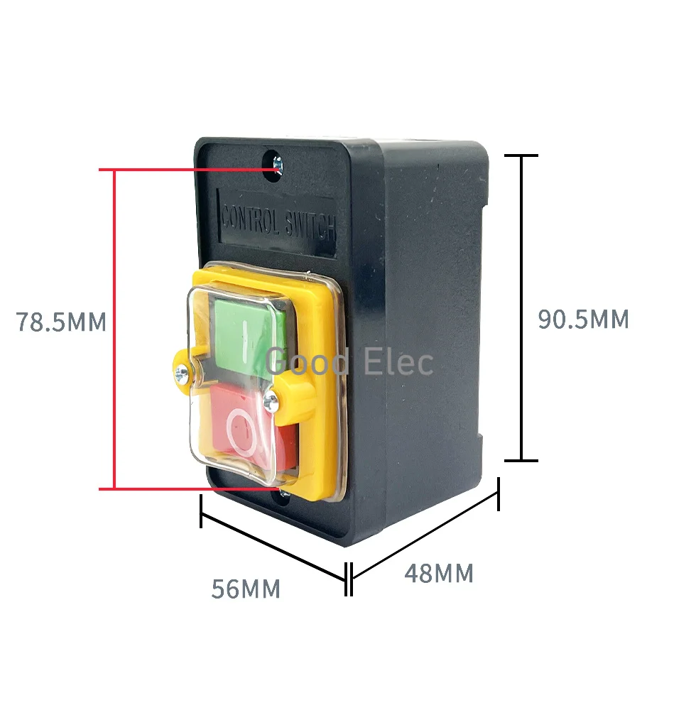 KAO-5H KAO-5M KAO-5MX 10A 380V for Cutting Machine Bench drill SwitchWaterproof Push Button Switch Power On/ Off Switch KAO-5