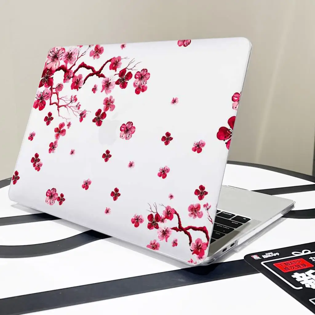 

Tree flower Laptop Case For Macbook M1 M2 Air 13 15.3 2023 A2941 Pro 13 14 16 inchA2681A2179A2337A2338A2442 Touch bar/ID cover