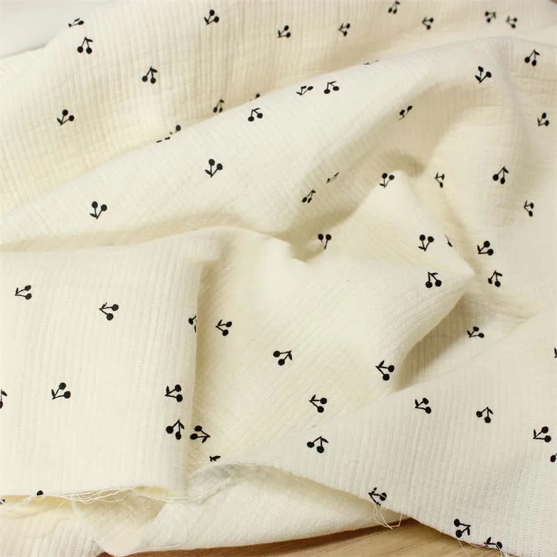 Breathable Pure Cotton Crepe Fabric Skin-Friendly Linen Cotton Double Gauze Fabric DIY Sewing Textile Pajamas Cloth Material