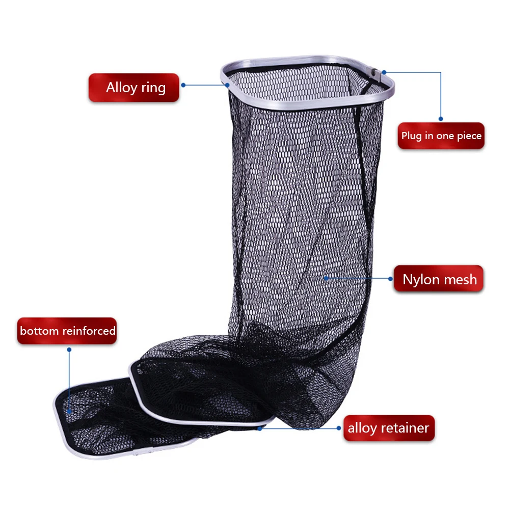 Net Rustproof Fish Basket Beach Combing Crab Lobster Pocket Fish Shrimp Basket Portable Fishing Bucket Quick Dry Mesh StorageBag