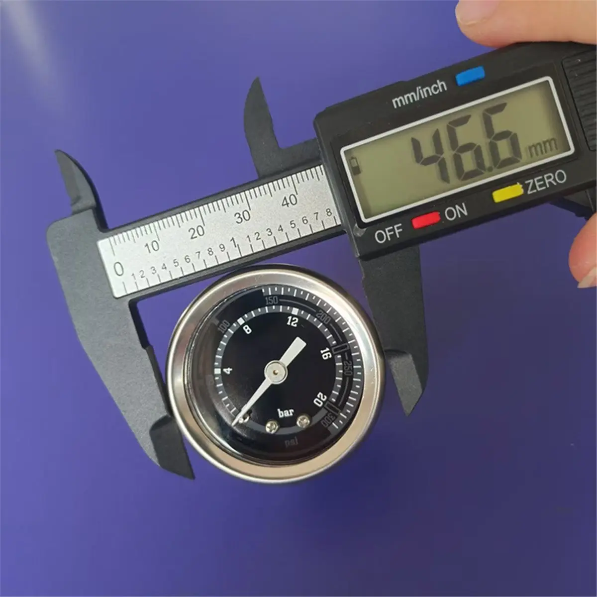 (A25M) Coffee Machine Brewing Head Pressure Gauge Stainless Steel Pressure Gauge Barista Tools Coffee Machine Accessories