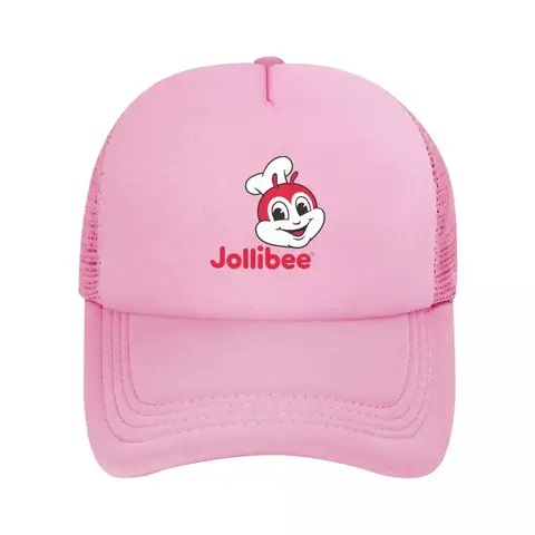 레트로 Jollibee 메쉬 야구 모자 스냅 백 패션 야구 모자 통기성 캐주얼 Casquette 야외 남성용 및 여성용 Best5