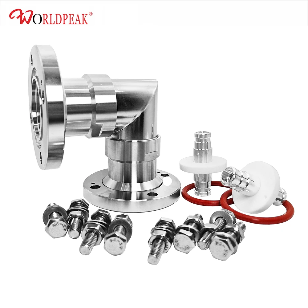 Free shipping  1-5/8''EIA Flange to 1-5/8EIA Flange Right Angle Connector Adapter