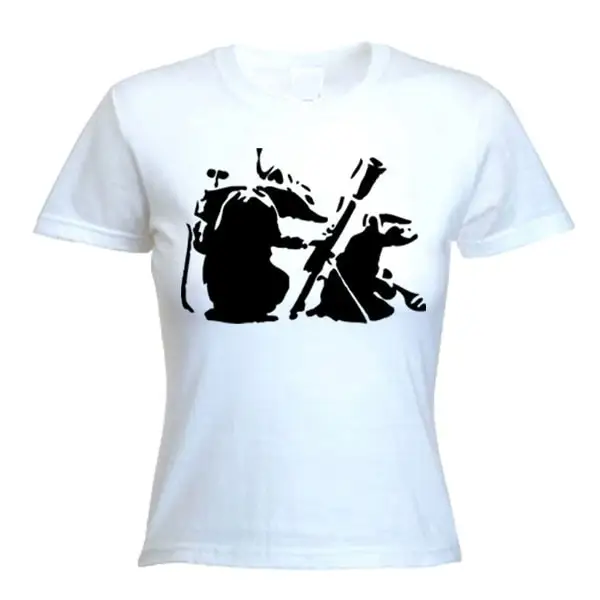 Banksy Mortar Rat Women's T Shirt