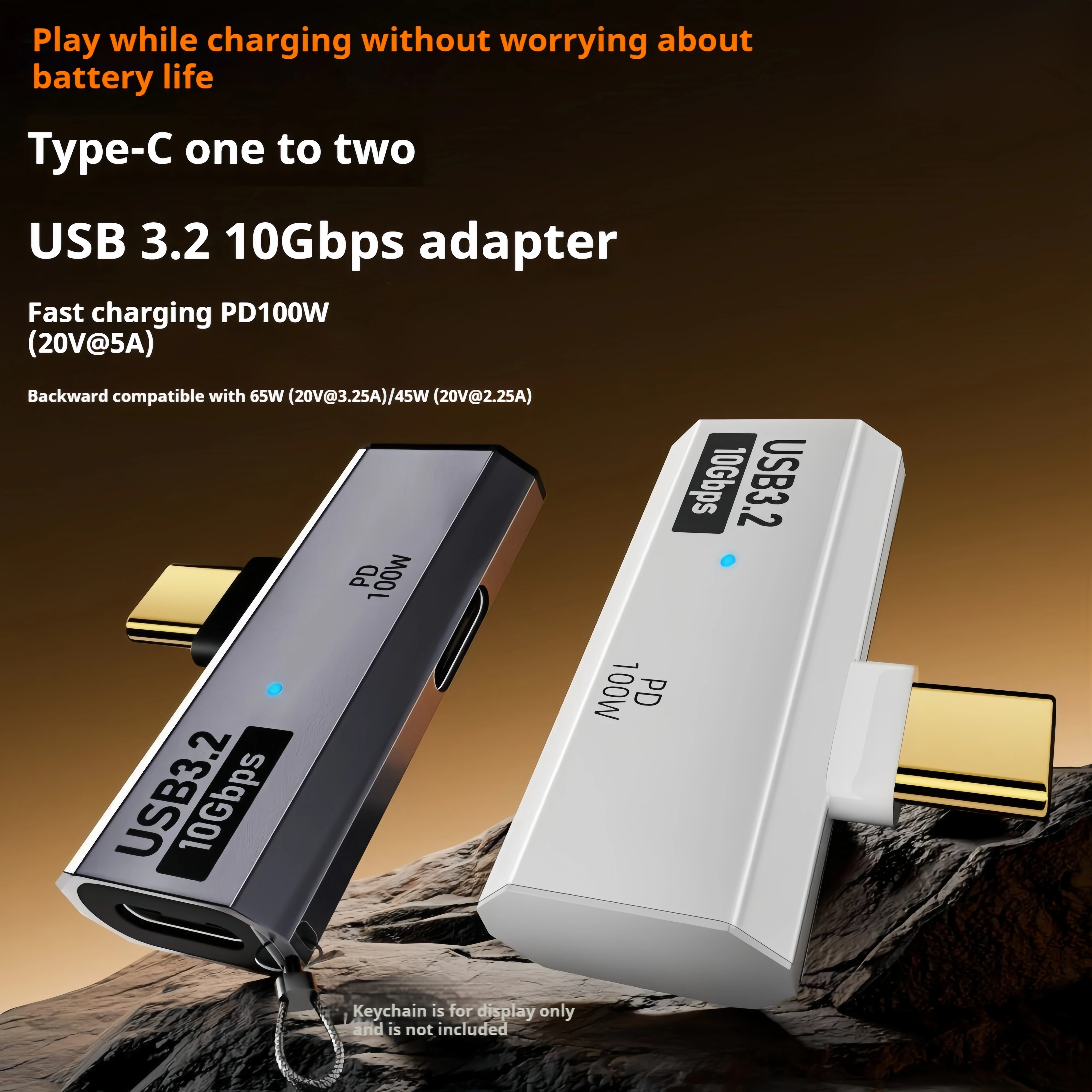 

Адаптер USB-C OTG — зарядка PD Type-C, 100 Вт, двойной разветвитель USB-C для iPhone 15 Pro Max, MacBook, Samsung Galaxy S22/S23