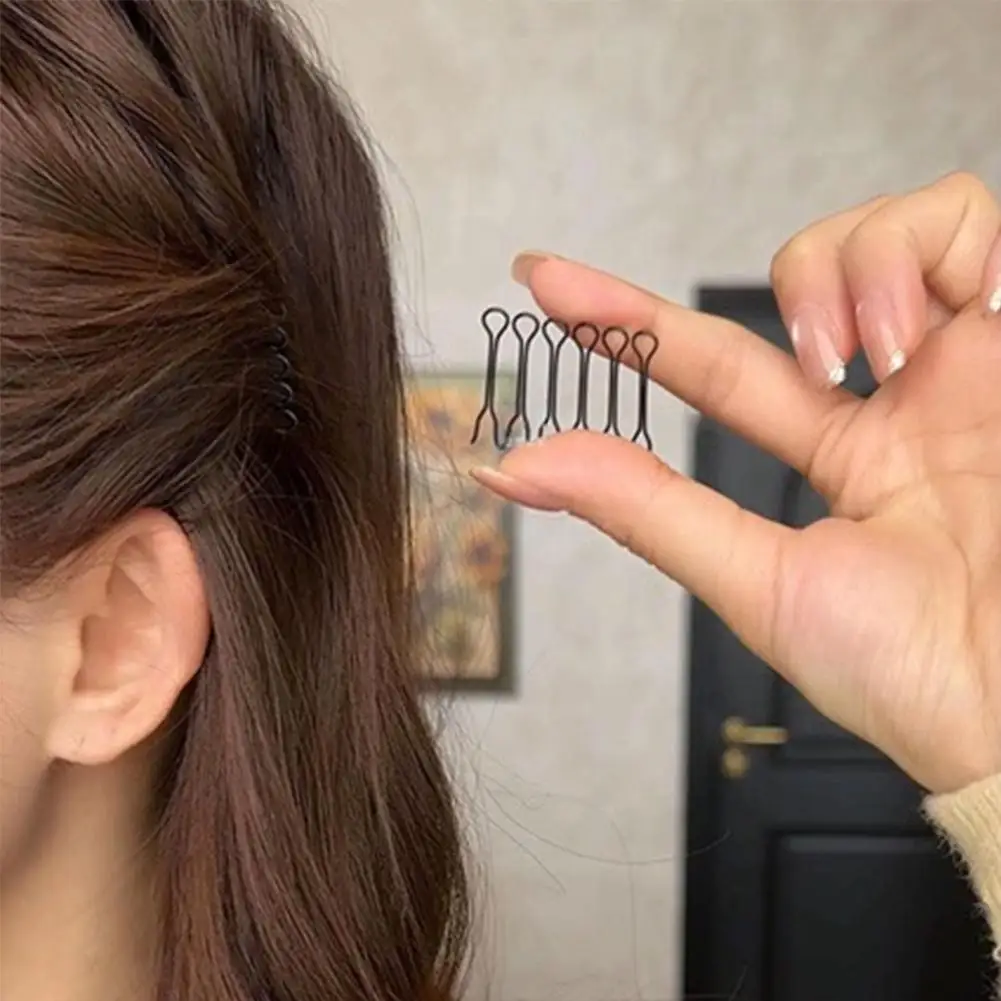 10 Stück Unsichtbare Haarspangen für Stilvolles Styling, Pony-Fixierkamm, Haarwerkzeuge für Erwachsene, Tiara-Zubehör, Locken-Nadel, Geschenk – Detail 6