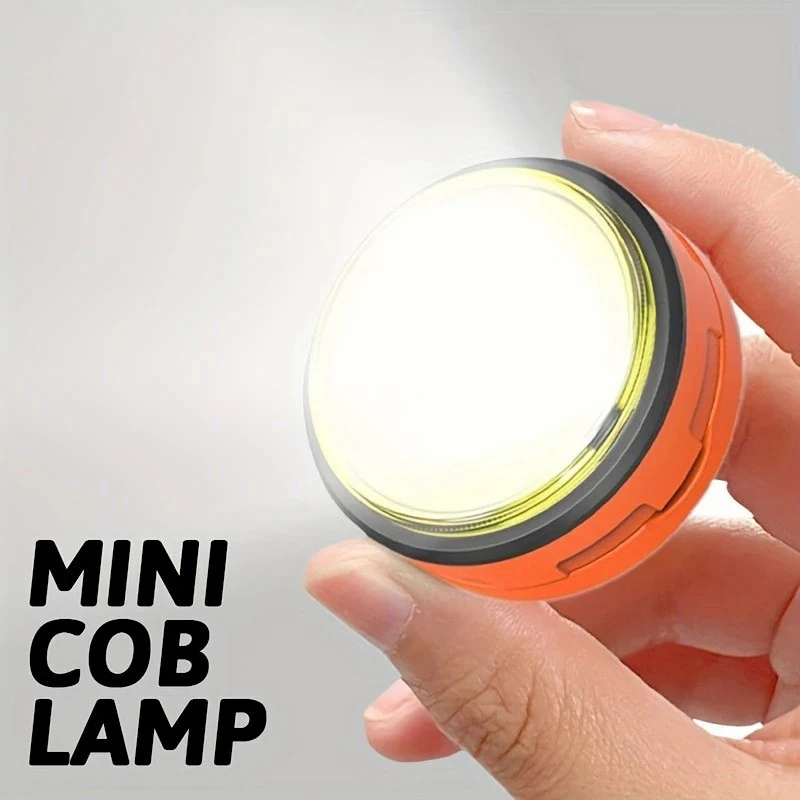 

F5 Portable LED Camping Light High Power Mini Flashlight Rechargeable with Magnet Work Light 3 Modes Outdoor Tent Lantern