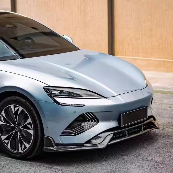 ABS Plastic Car Accessories Sport Style Body Kit Front Lip Rear Spoile Side Skirt Tail Wing For 2021-2023 BYD Seal