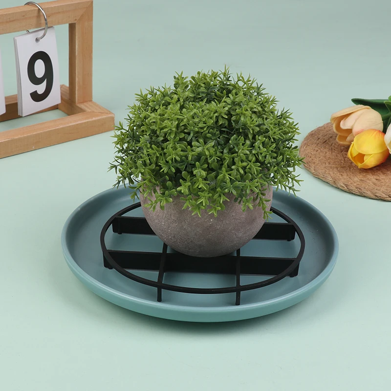 10pcs Flower Pot Tray Anti Rot Root Plastic Saucer Bracket Drip Plant Flowerpot Tray Indoor Outdoor Home Garden Supplies