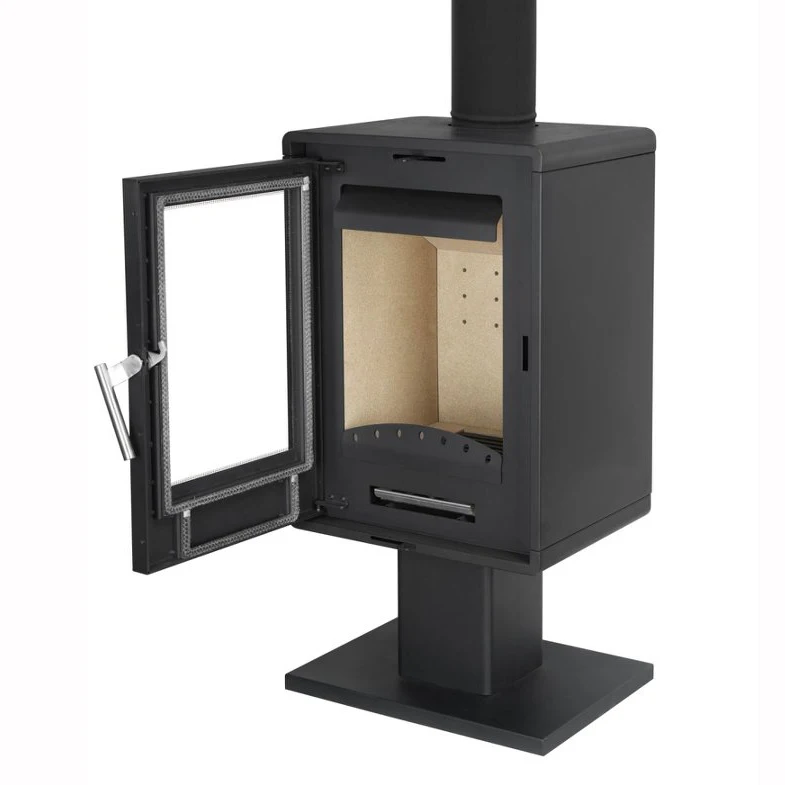 Modern Indoor Heating Wood-Burning Fireplace Freestanding Eco-friendly Curved Real Fire Design Living Room JOOCHEN 1 Year Carbon