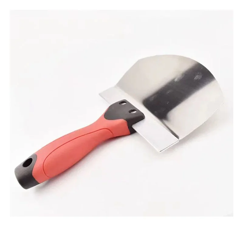 Совок для гипсокартона, 2 шт., совок для ведра из нержавеющей стали для гипсокартона — изогнутое контурное лезвие 6,5 дюйма для краски, раствора