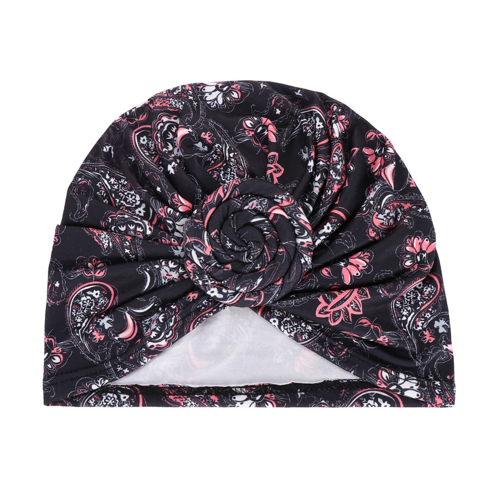 Berretti modello africano donne chemio berretto nodo turbante Hijab musulmano stampato cappello cofano cancro signore copricapo perdita di capelli copricapo