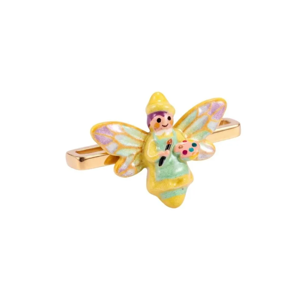 Enamel Animal Watch Strap Pendant Career Animal Sliding Charm Watch Band Decorative Bead Gold Tone Bar for Whoop 5.0/5.0 MG/4.0