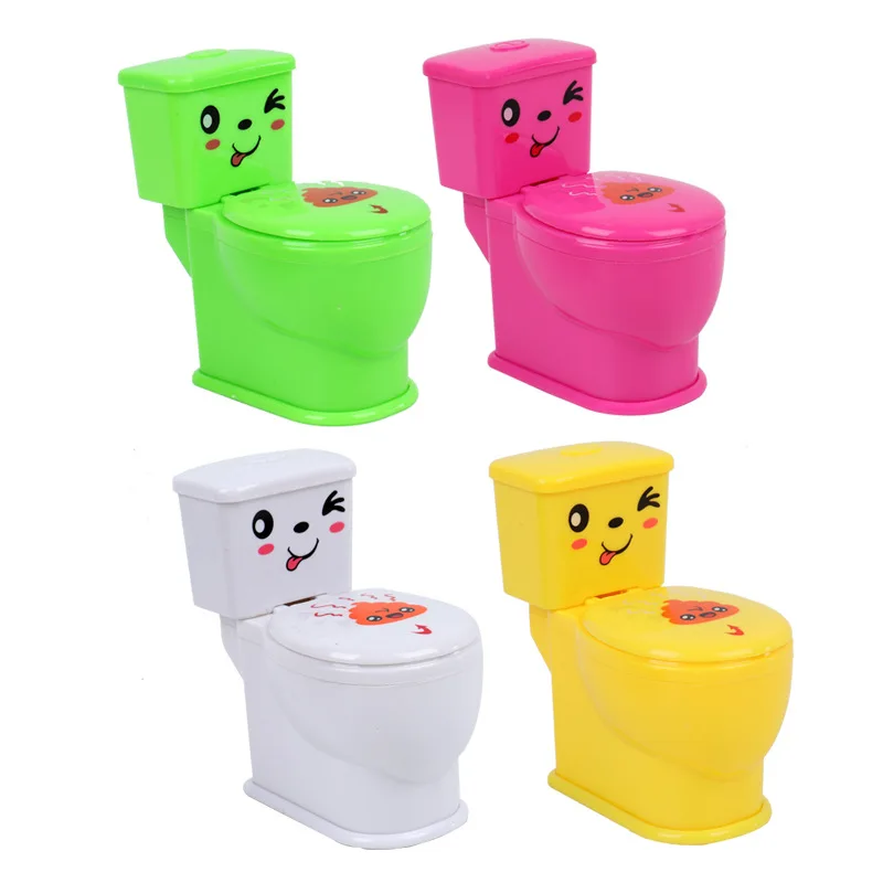 Simulation Toilet Shooting Water Toys Novelty Shooting Water Toilet Toy Props April Fool's Day Prank Toilet Funny Gadget Toys