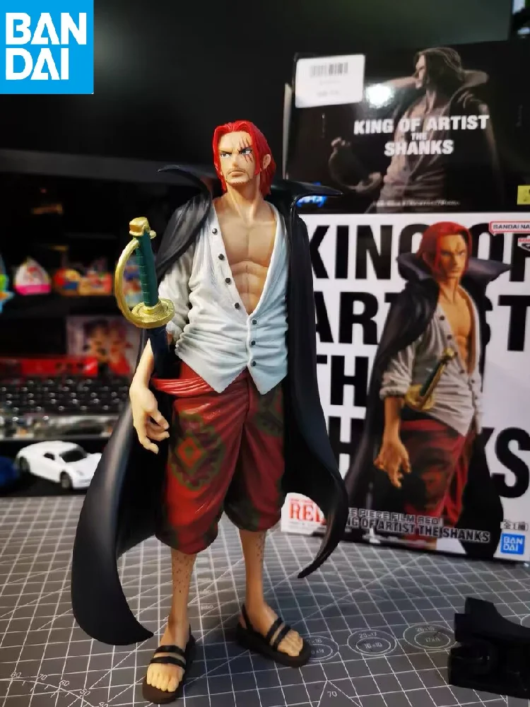 

Bandai 23cm One Piece Anime Figure Original Koa Theater Edition Red Shanks Action Figure Collectible Model Dolls Toys Kids Gift