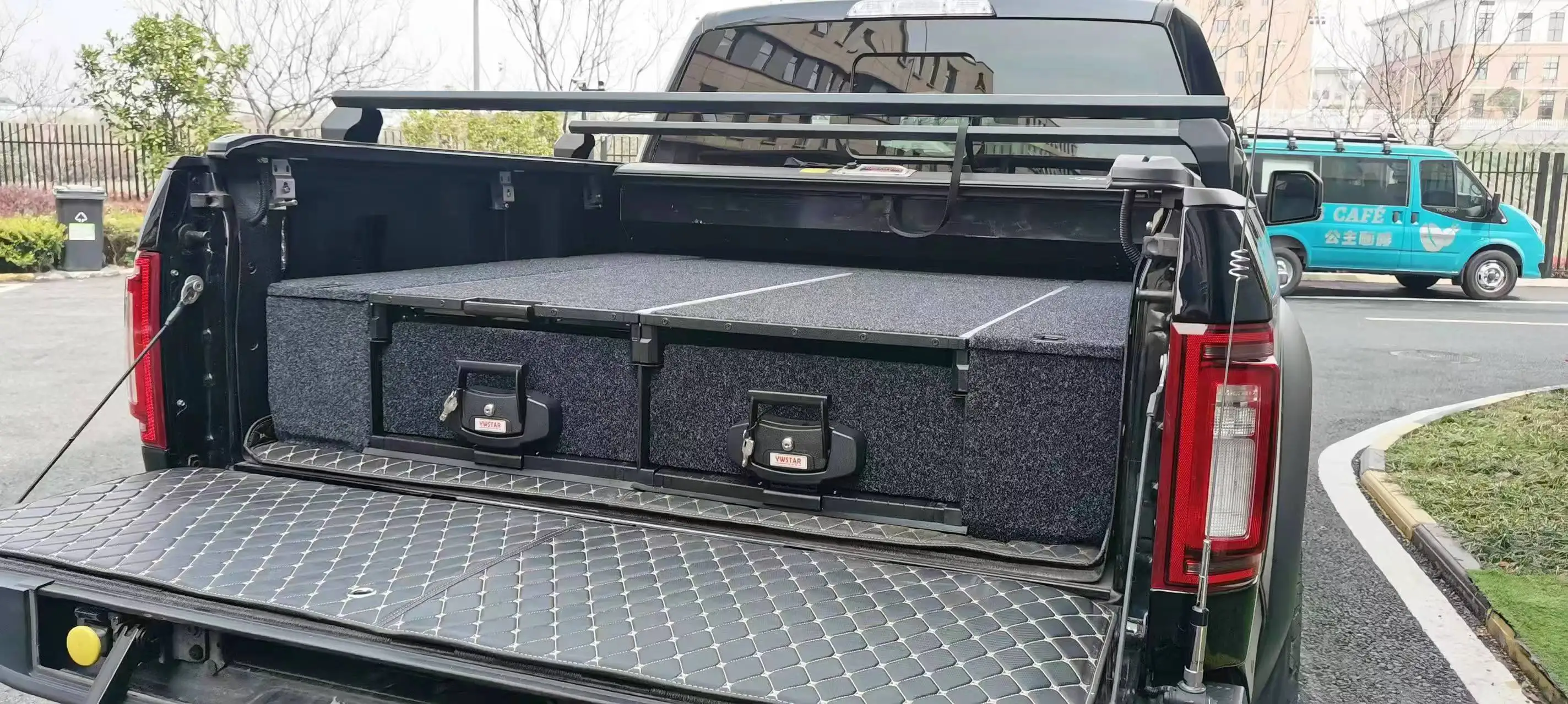 

CoolCar CoolCar водонепроницаемый и складной навес на крышу грузовика для Ford Ranger 2012-2025, внедорожный пикап, высококачественный ящик с капюшоном