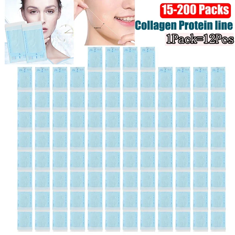 15-200Packs Protein Line Absorbable Anti-wrinkle Face Filler Firming Fade Fine Lines Collagen Thread Anti-Aging Serum