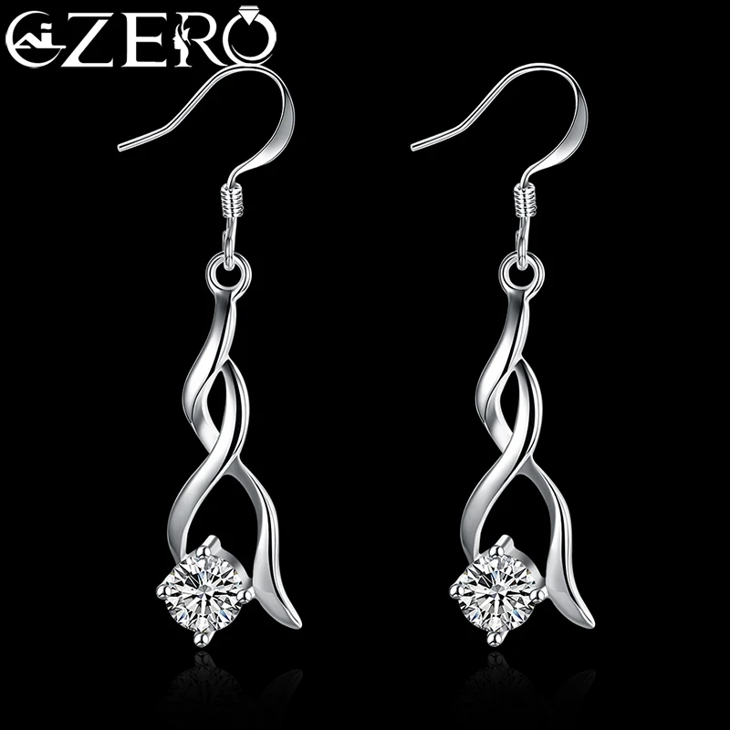 

Женские серьги из серебра 925 пробы, с кристаллами