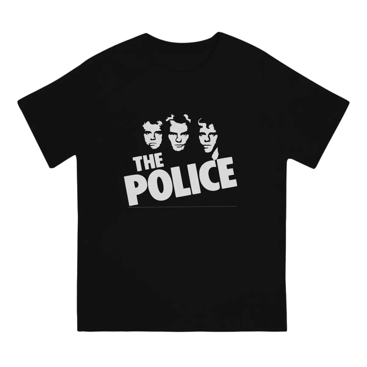 The Police Band Men's TShirt Rock Band England Distinctive T Shirt Harajuku Streetwear New Trend