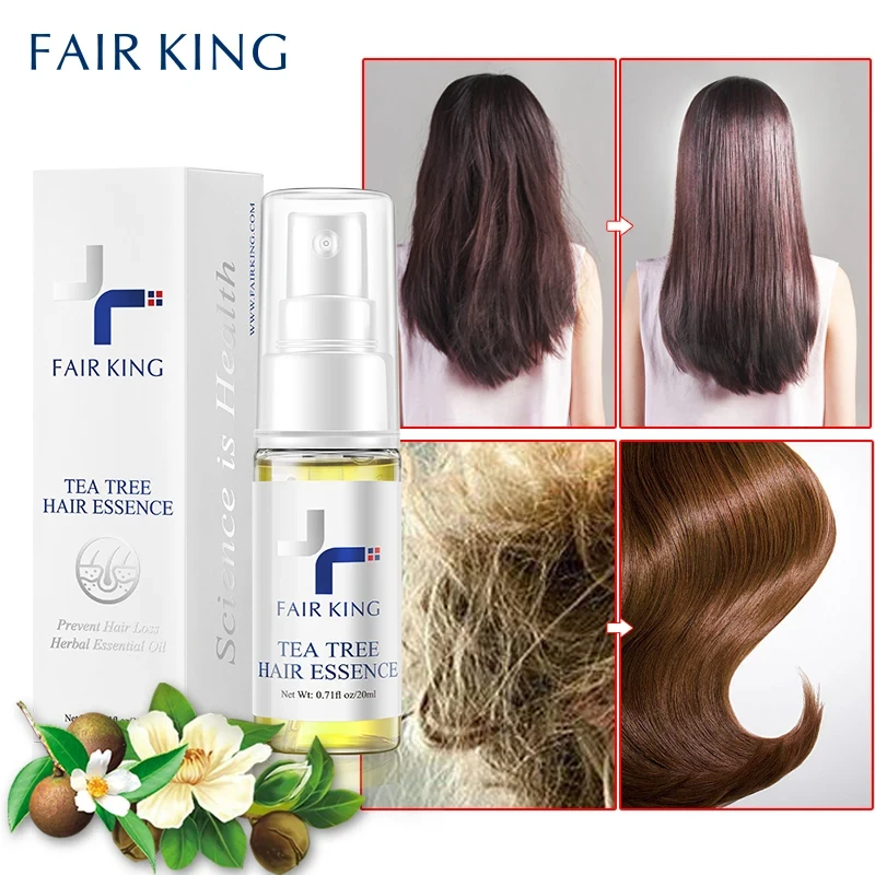 

FAIR KING Repair Damaged Hair Moisturizing Smooth Oil Prevent Hair Loss Herbal Essential Oil Growth Fast Treatment Scalp Hair