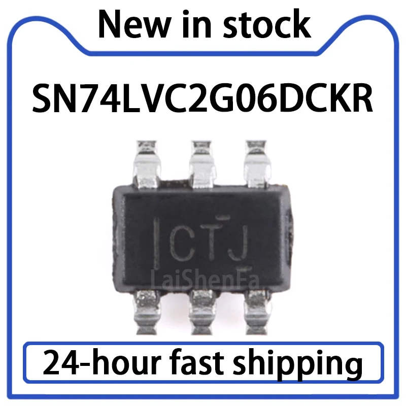 20PCS SN74LVC2G06DCKR SOT-363-6 2-channel Inverter with Open Drain Output, Stock Available